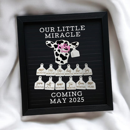 Personalized Farm-Themed Baby Milestone Set – "New to the Herd